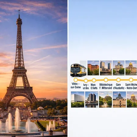 דירה Luxury A 10mn Du Centre De Paris & Free Parking *
